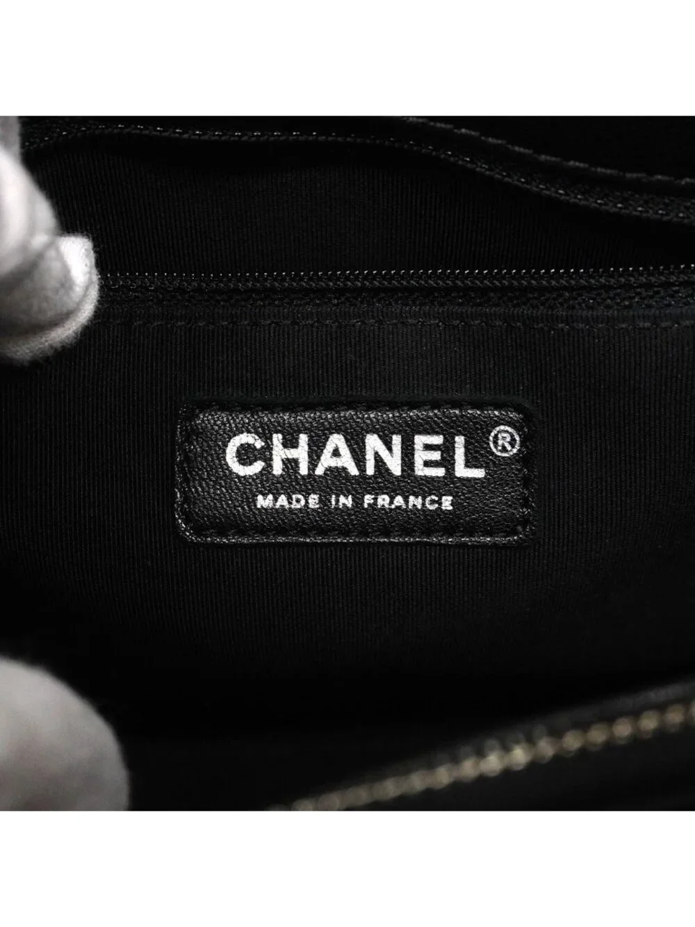 Chanel Shoulder Bag Mademoiselle Lambskin Black Silver